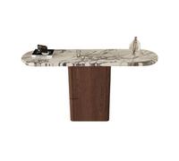 xiuling4568 Consolle Ingresso Consolle moderna, tavolo da ingresso stretto da 47,24 pollici con piano in finto marmo, tavolo decorativo in legno contemporaneo Tavolo Consolle