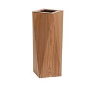 xiuling4568 Rhombus Shaped Waste Basket Open Top Garbage Container Bin Wooden Trash Can No Lid, with Inner Bucket(Natural,Large)