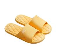 xiuling4568 Slippers Pantofole Interno Suola Morbida Uomo Donna Scarpe Estive Casa Antiscivolo Bagno Chaussons(Yellow,36-37)