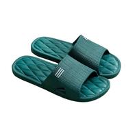 xiuling4568 Slippers Pantofole Interno Suola Morbida Uomo Donna Scarpe Estive Casa Antiscivolo Bagno Chaussons(Green,36-37)
