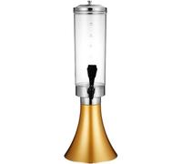 XIUNYIE Erogatore di Succo per Feste 3L, Distributore da Tavolo per Birra alla Spina, Contenitore per Bevande e Acqua per Eventi, Oro, 22x61cm