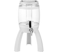 XIUNYIE Erogatore di Succo per Feste, Dispenser per Bevande con Rubinetto, Contenitore Acqua per Bar di Casa, Bianco, 25,5x41,5 cm