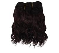 XIUPO Trame di Capelli 5M Ricci Nero Marrone Arancione Rosa Capelli di Lana Trame di Capelli di Capra per Tutte Le Bambole Parrucche di Capelli Fai da Te