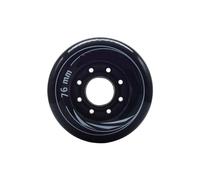 XIUsheUA 8 Pz/Set 80mm 76mm 72mm 90A Rulli Pattini in Linea Pattini da Slalom Ruota for Pattinaggio for Adulti Ruote A Rulli per parchi, Piste di Pattinaggio(Black 76mm)