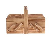 XIUsheUA Custodia a sbalzo for Aghi da Cucito Artigianale in Legno, Custodia for Ricamo, Scatola a sbalzo for Porta Gioielli per Tessuti, Strumenti
