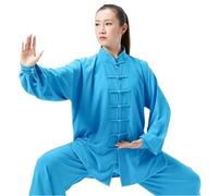 XIUsheUA Tai Chi Kung Fu Uniforme Abbigliamento Tradizionale Uomo Donna Adulto Seta Abbigliamento for Pratica di Arti Casuali Wushu per Tai Chi, Arti Marziali(Red,M)