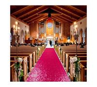 XIUsheUA Tappeto Cerimonia Matrimonio Corridore del corridoio con paillettes Tappeto nuziale all'aperto for la cerimonia di nozze per matrimonio cerimonia chiesa esterno(Color2,300cm-10ft,125cm-4ft)