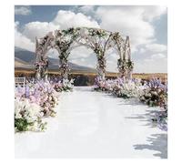 XIUsheUA Tappeto Cerimonia Matrimonio Tappeto bianco for corridore corridoio di nozze, interni ed esterni, decorazione for feste per matrimonio cerimonia chiesa esterno(WHITE,5m,1.2m)