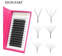 XIUSUZAKI Ciglia a forma di W Bloom 2D 3D 4D 5D 6D 7D 8D Fioritura automatica Ventole prefabbricate Estensioni ciglia YY Ciglia individuali