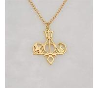 XIUWOUG Hunger Games Gli strumenti mortali città delle ossa Divergent Percy Jackson Shadowhunters film collana oro ciondolo