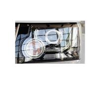 XIUXIYING Pellicola colorata per luce auto per Land Rover Discovery 4 Lr4 2009-2016, pellicola colorata per fari auto, nero fumé, adesivo trasparente in TPU