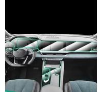 XIUXIYING Pellicola per auto Accessori per interni TPU Pellicola protettiva trasparente Refit, per Geely Monjaro L Prefazione Navigazione Controllo Centrale