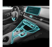 XIUXIYING Pellicola protettiva in TPU trasparente per console centrale interna auto, antigraffio, pellicola protettiva per riparazione accessori, per Toyota Supra GR 2020-2022