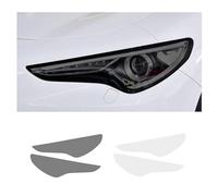 XIUXIYING Pellicola protettiva per fari auto per Alfa Romeo Stelvio 949 2017-2020-2022 Pellicola protettiva per fari anteriori trasparente fumé nero TPU adesivo