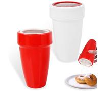 Xiuyer Setaccio Farina, 2 pezzi Spargi Zucchero a Velo, Setaccio, Spargi Cacao in Polvere, VDosatore Cacao in Polvere Shaker, Polvere Shakers Setacci per Farina Cacao Cannella