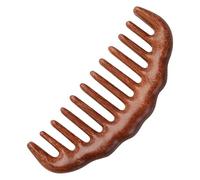 Xiuyong Set di pettini per capelli in legno, pettine massaggiante a denti larghi, marrone, 1 confezione (taglia unica A1)
