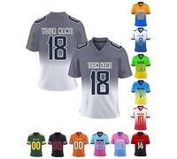 Xiuyours Maglietta T-Shirt Uomo Sportiva Personalizzata con Nome Numero Logo Maglia Personalizzabile per Bambini Donna, Personalizzato Manica Corta Sportiva Asciugatura Rapida, S-7XL