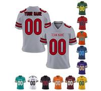 Xiuyours Maglietta T-Shirt Uomo Sportiva Personalizzata con Nome Numero Logo Maglia Personalizzabile per Bambini Donna, Personalizzato Manica Corta Sportiva Asciugatura Rapida, S-7XL