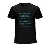 XIWA Intelligence Is The Ability To Adapt To Change Funny Stephen Hawking T-Shirt Graphic Tee Printed Top Mens Black Shirt 3XL