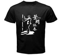 XIWA Ip Man Grand Master Wing Chun Donnie Yen T-Shirt Graphic Tee Printed Top Mens Black Shirt 3XL