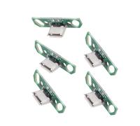 xiwai 5 pezzi Micro USB 2.0 Connettore femmina fai da te OEM Presa con flangia PCB Montaggio scheda Montaggio Tipo Saldatura