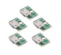 xiwai 5 pezzi USB 2.0 Micro-B femmina presa connettore fai da te OEM con montaggio su scheda PCB tipo saldato 480 Mbps