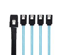 xiwai 6Gbps Cavo interno Mini SAS SFF-8087 Host a 4 SATA 7 pin Target per hard disk, 48,7 cm per server di dati e raid