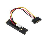 xiwai Adattatore di estensione NGFF M.2 M-Key NVMe per PCI-E 4.0 X16 X8 X4 X1, scheda Grafica, cavo di alimentazione SATA 12V/5V, PCI-Express per M2 2260 2280