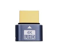 xiwai - Adattatore di visualizzazione virtuale 4K HDMI 1.4 DDC EDID, spina simulata HDTV 4K a 60Hz senza testa fantasma emulatore di visualizzazione nero