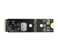 xiwai Adattatore host Oculink 2280 M.2 M-key NVME PCI-E4.0 a SFF-8612 SFF-8611 con Redriver Linear per eGPU SSD U.2 su cavi lunghi