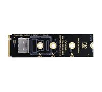 xiwai Adattatore host verticale da PCI-E4.0 2280 mm M.2 M-Key a Oculink SFF-8612 SFF-8611 per NVME U.2 SSD eGPU