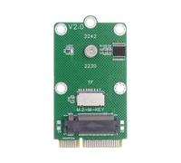 xiwai Adattatore Mini PCI-E Riser Card Slot per scheda TF USB2.0 e M.2 NGFF NVME Key-M SSD, compatibile con schede madri NAS per controllo industriale