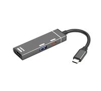 xiwai Adattatore multiporta USB-C tipo C a HDMI 4K a 120 Hz Convertitore USB 3.0 OTG HDTV con porta di alimentazione PD femmina da 100 W