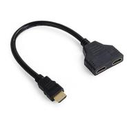 xiwai Cavo adattatore splitter HDMI 1 in 2 out, HDMI maschio a doppia femmina da 1 a 2 vie, cavo di prolunga per PC HDTV laptop 1080P