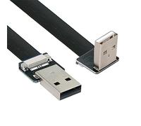 xiwai Cavo dati FPC piatto e sottile, da USB 2.0 tipo A maschio a tipo A maschio, 1 m, per FPV, dischi, scanner e stampanti, 1 m