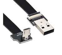 xiwai Cavo dati FPC piatto sottile da USB 2.0 tipo A maschio a micro USB 5 pin maschio, 1 m
