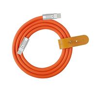 xiwai Cavo dati USB 2.0 ultra morbido USB 2.0 con alimentazione da USB-C a USB-C in silicone liquido, 120 W, ricarica rapida, per laptop, tablet, telefono, 2 m