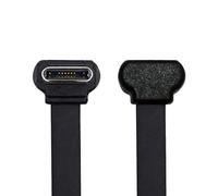xiwai Cavo dati USB-C 2.0 corto da 7,87 pollici, ultra sottile, da USB-C a USB-C, connettore di alimentazione angolato, 65 W, ricarica rapida per laptop e tablet
