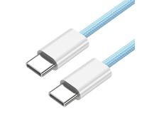 xiwai Cavo di alimentazione USB-C da 27 W, 65 W, 480 Mbps, cavo dati tipo C, ricarica rapida per telefono, tablet e laptop, custodia blu da 0,2 m