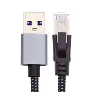 xiwai Cavo di rete da USB a Ethernet, da USB 3.0 tipo A a RJ45 maschio, ad alta velocità, 1000 Mbps Gigabit, connessione diretta, rete LAN compatibile con USB 2.0 per computer portatile, 1,2 m