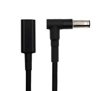 Xiwai Cavo di ricarica corto da Type C a DC 6,0 * 1,4 mm, 16 cm, 100 W, 20V | Cavo di prolunga per la ricarica del laptop con connettore USB-C femmina e spina DC, rivestimento intrecciato.
