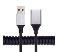 xiwai Cavo estensibile a spirale USB 3.0 tipo A maschio a USB3.0 A femmina, prolunga 5 Gbps per disco SSD fotocamera dati 100 cm
