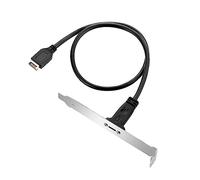 xiwai Cavo USB-C USB 3.1 Type-E Header pannello frontale a USB-C Type-C femmina cavo di prolunga 40 cm con vite per montaggio a pannello