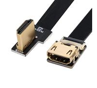 Xiwai CYFPV - Cavo piatto HDMI maschio a femmina FPC ad angolo retto da 90 gradi, per fotografia aerea multicopter HDTV (0,5 m)