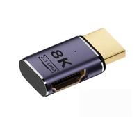xiwai HDMI 8K maschio a HDMI 2.1 femmina piatto orizzontale 90 gradi ad angolo retto UHD prolunga 8K 60Hz HDTV