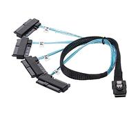 xiwai Host mini-SAS SFF-8087 interno 36 pin su 4 dischi rigidi SAS target SFF-8482 e cavo di alimentazione SATA da 100 cm