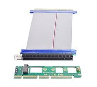 xiwai NGFF M-Key NVME AHCI SSD a PCI-E 3.0 16x x16 Adattatore verticale con cavo di prolunga maschio a femmina