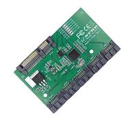 xiwai Porte HUB SATA 3.0 6Gbps 1 a 5 Splitter Adattatore Convertitore PM Moltiplicatore Port Selector JMB575