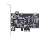 xiwai Scheda di acquisizione PCI-E 1X 4X 16X a Firewire 400 IEEE 1394a, 6 pin e 4 pin, 4 porte, scheda PCI Express IEEE-1394, adattatore 400 Mbps per Windows, Mac OS, Linux