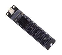 xiwai Unità USB da 10 Gbps USB-C a NGFF Key B+M SATA 6 Gbps 5 porte adattatore convertitore PM porta moltiplicatore Selector JMB575 JMS580
